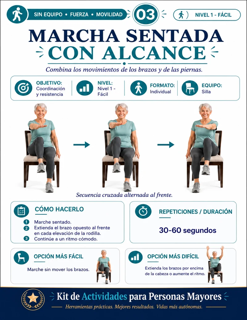 Dentro del kit: página de pasos sobre una línea en el suelo