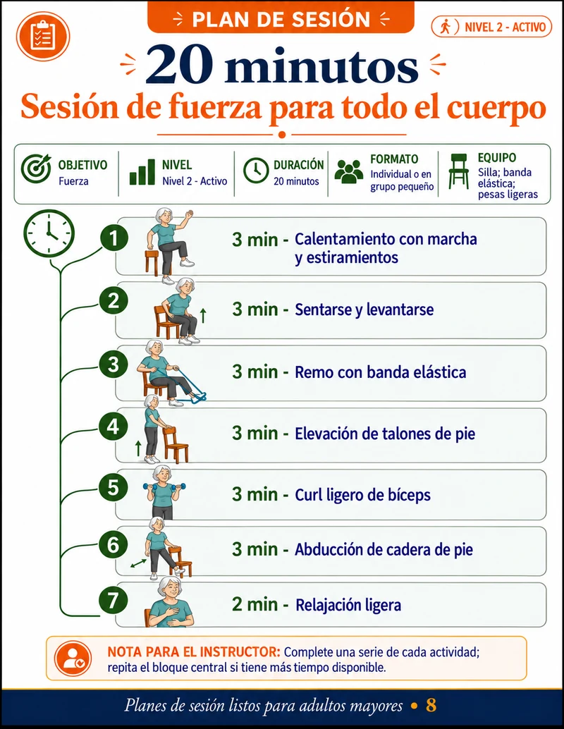 Dentro del kit: rutina de actividades de 25 minutos